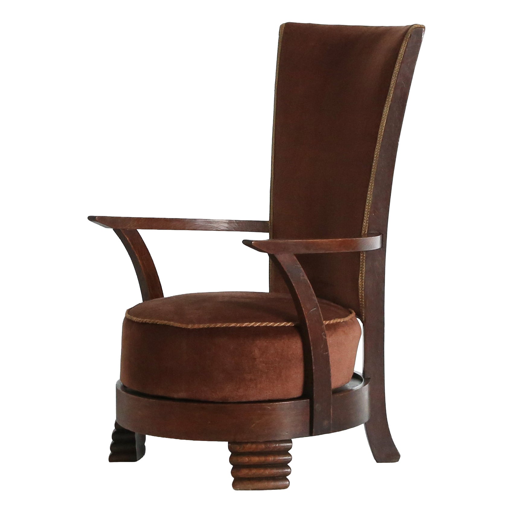 Fauteuil Art déco rare n° 2, France, années 1930/1940