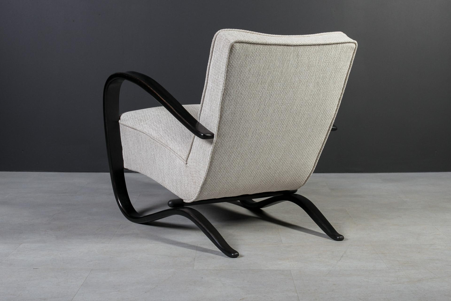 Seltene Art-Déco-Sessel von J. Halabala, Modell H269, 1930er Jahre, 2er Jahre, Set im Angebot 2