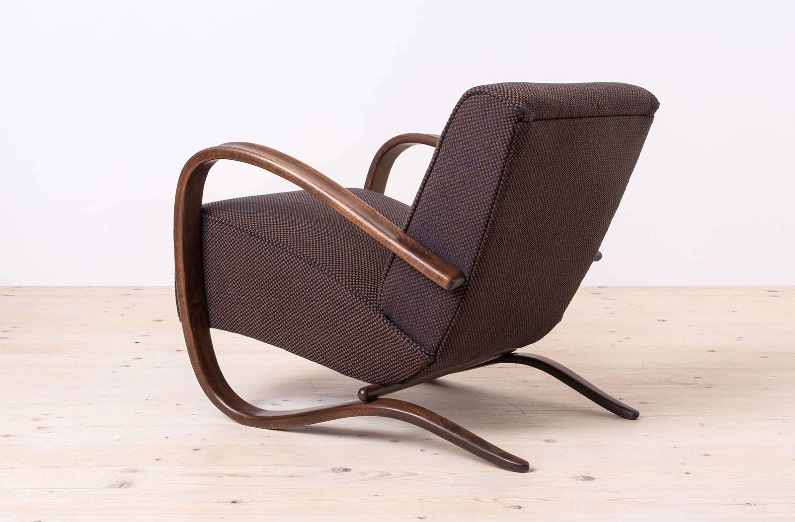 Art Deco Armchairs by J. Halabala, Model H269, Made by THONET, 1930s, Set of 2 in vendita 1