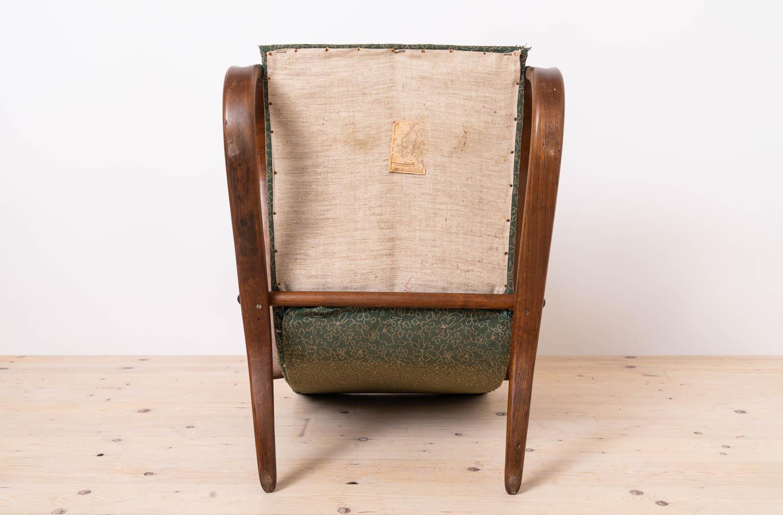 Rare Art Deco Armchairs by J. Halabala, Model H269, 1930s, Set of 2 en vente 1