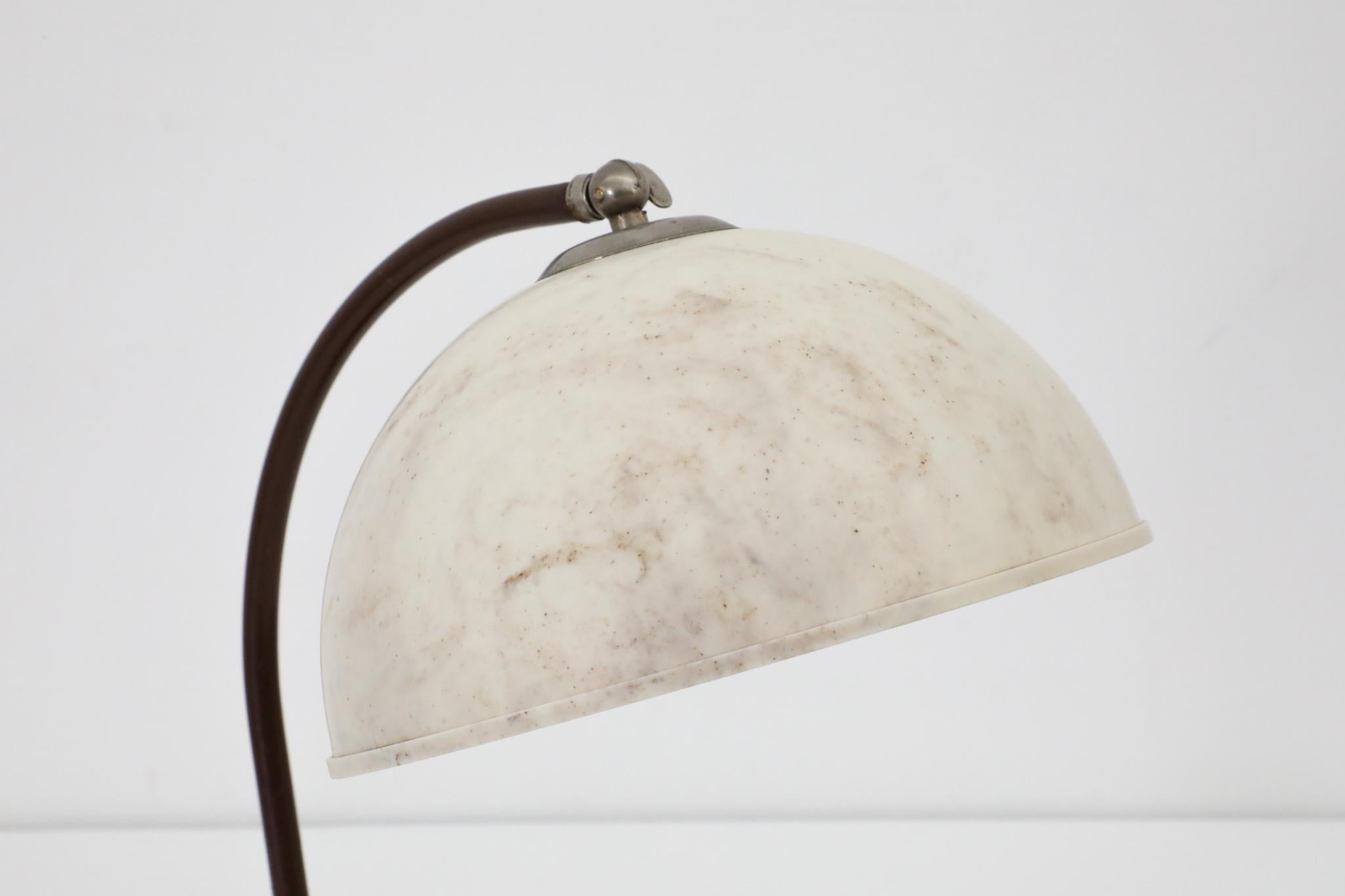Rare Art Deco Bakelite Table Lamp with Dome Shade For Sale 6