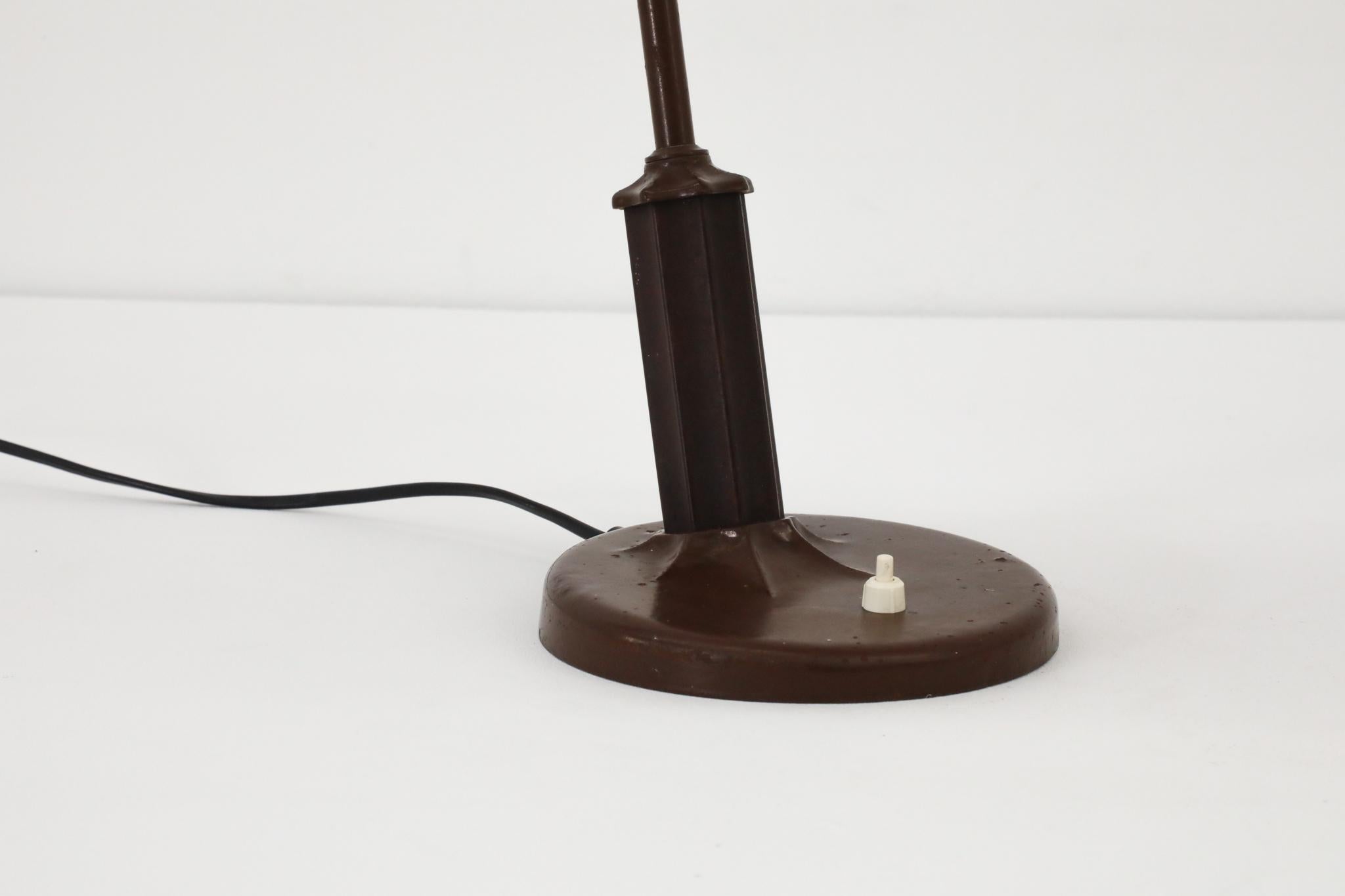 Rare Art Deco Bakelite Table Lamp with Dome Shade For Sale 7