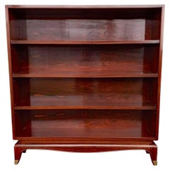 Rare art deco "Bibus" bookcase, fully restored buffer varnish finish