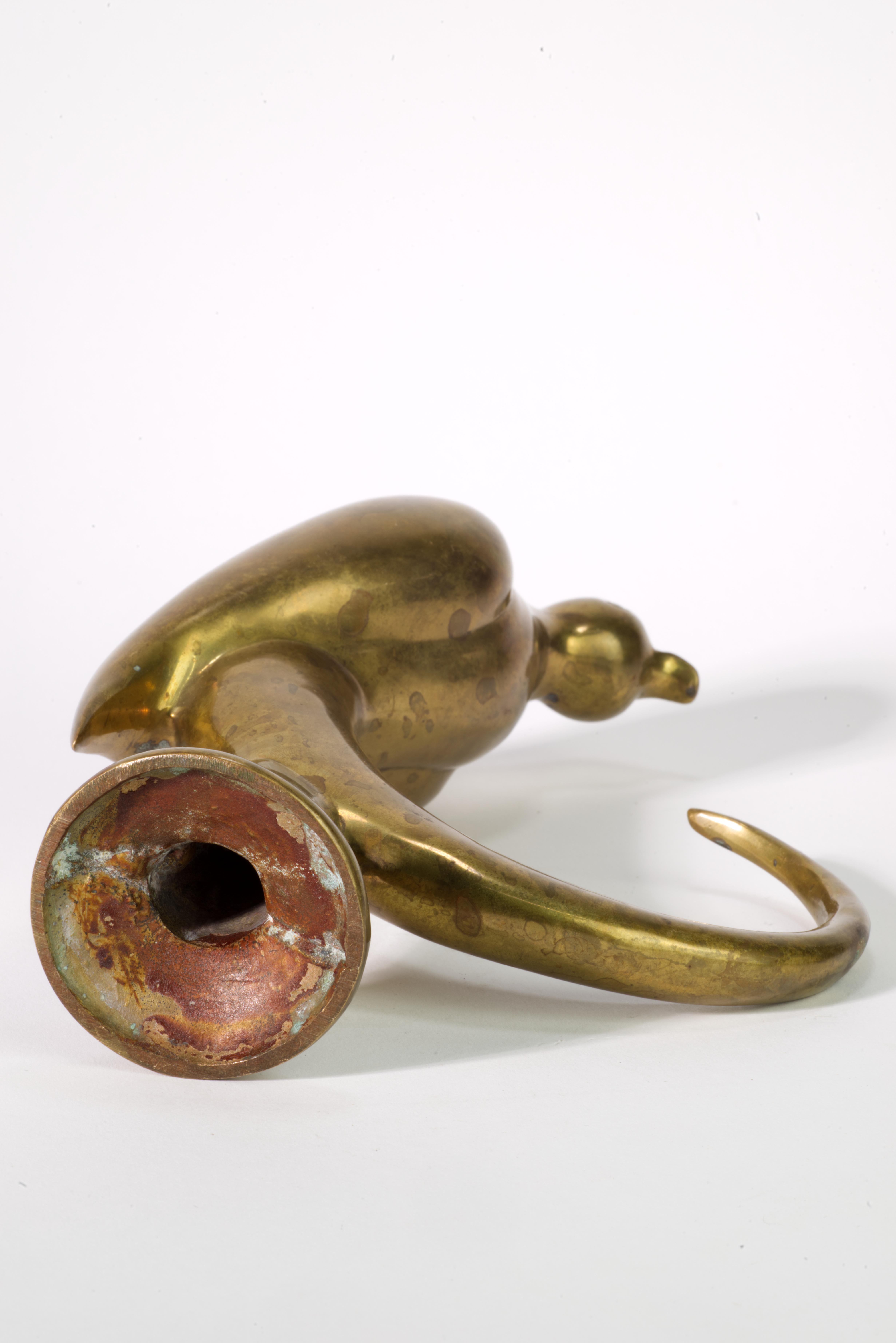 Rare Art Deco Brass Bird Figurine by Dolbi Cashier 2