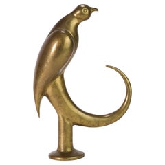 Rare Art Deco Brass Bird Figurine by Dolbi Cashier
