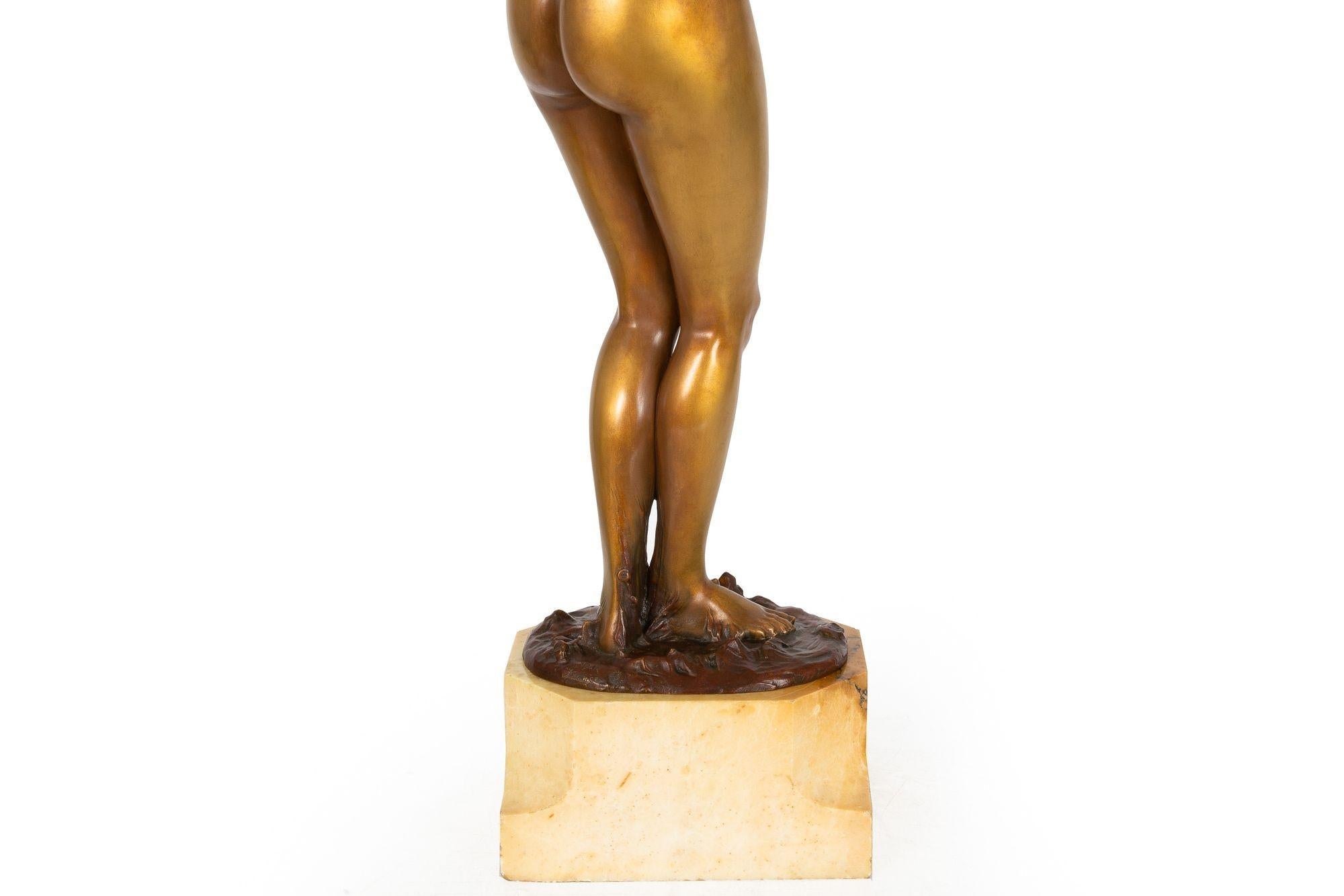 Rare sculpture Art Déco en bronze « Mischievous » de Paul Philippe en vente 7