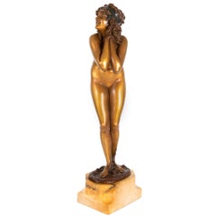 Rare Art Deco Bronze Sculpture “Mischievous” by Paul Philippe