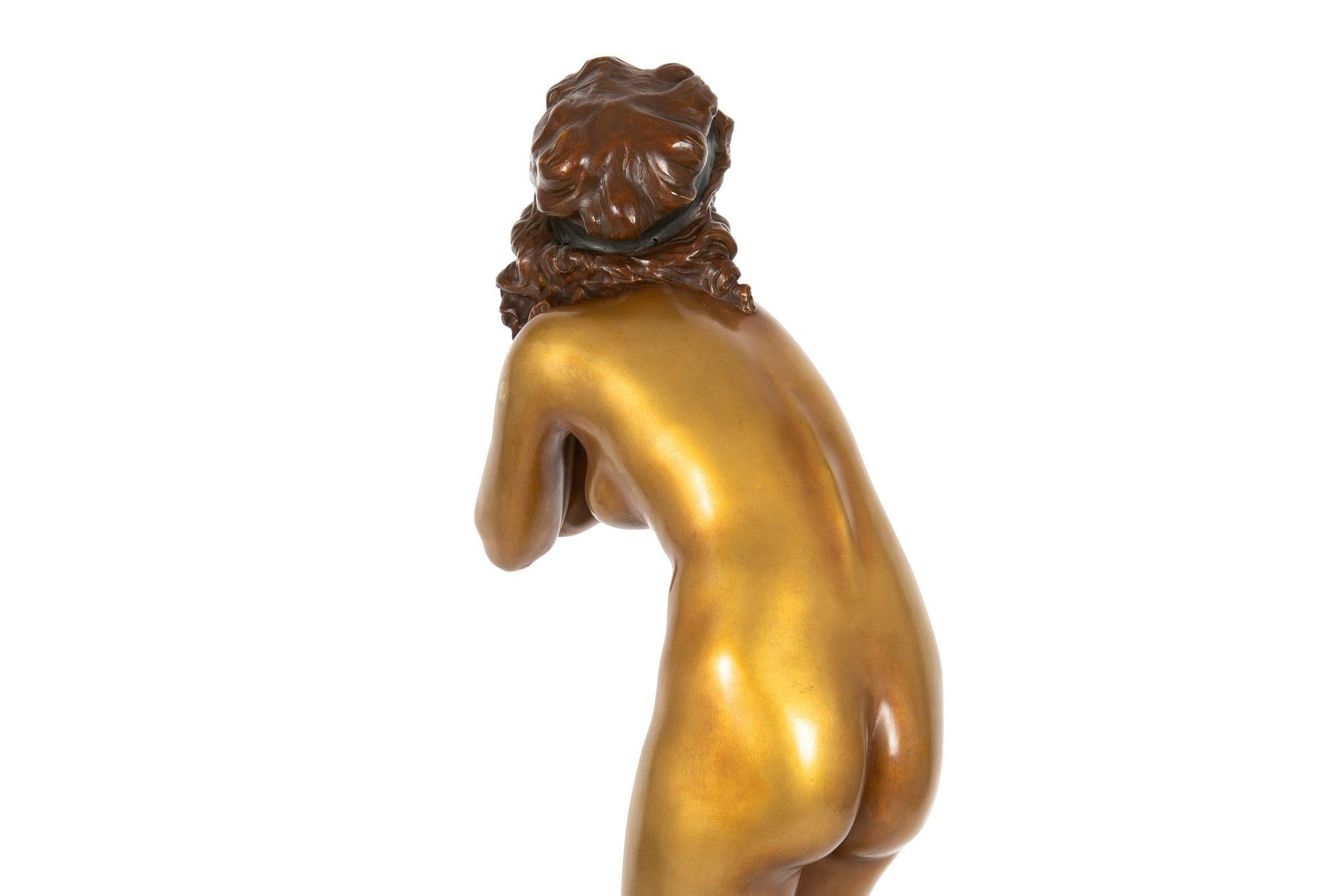 Rare Art Deco Bronze Sculpture “Mischievous” by Paul Philippe For Sale 2