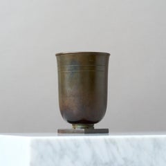 Raro vaso in bronzo Art Deco di GAB Guldsmedsaktiebolaget, Svezia, anni '30.