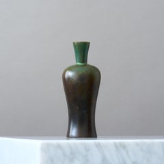 Rare Art Deco Bronze Vase by GAB Guldsmedsaktiebolaget, Sweden, 1930s.