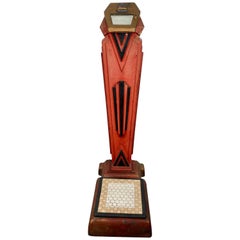 Rare Art Deco Cast Iron Novelty Penny Scale "MR PEANUT" MODERNE::