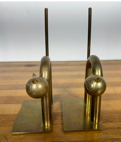 Rare Art Deco Cat Bookends by Walter Von Nessen for Chase Mfg.