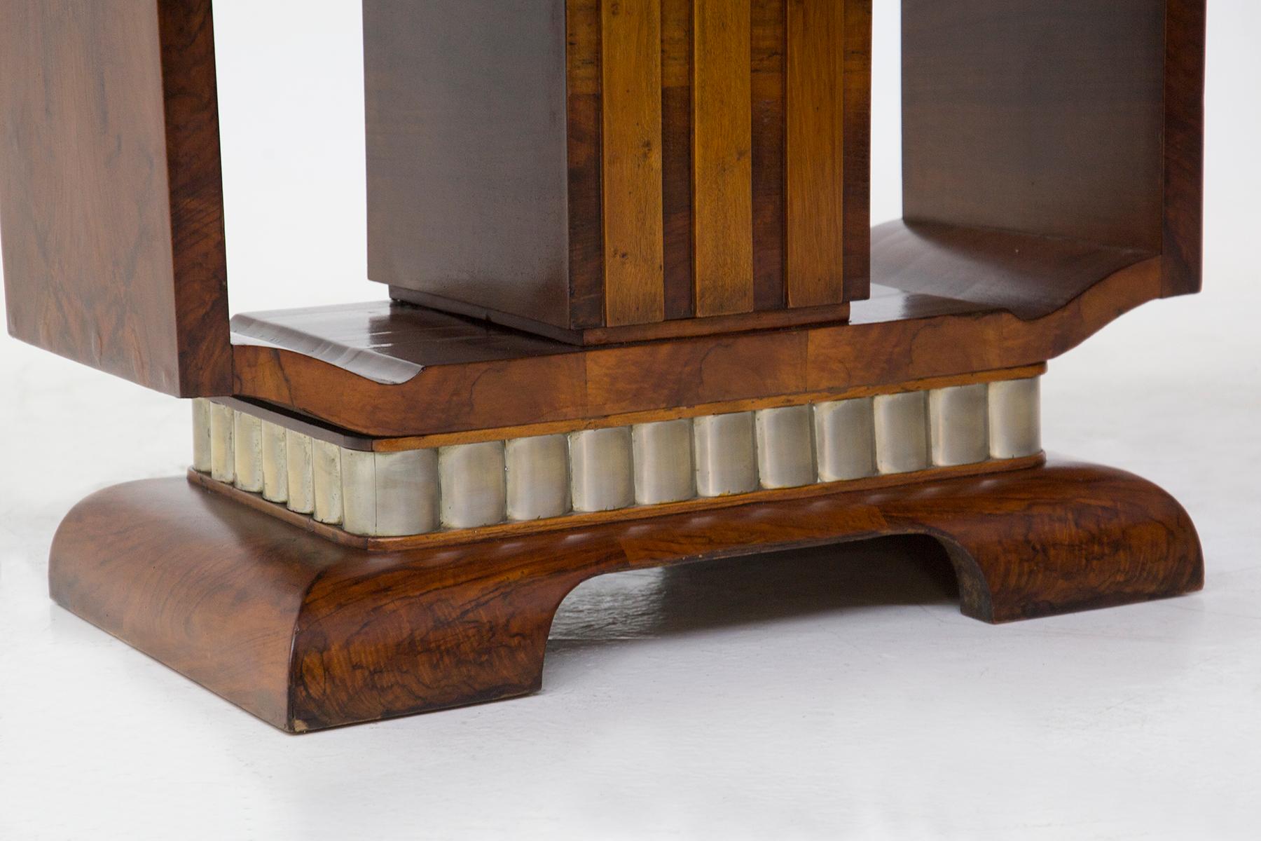 Lacquered Rare Art Deco Center Table in Precious Wood For Sale