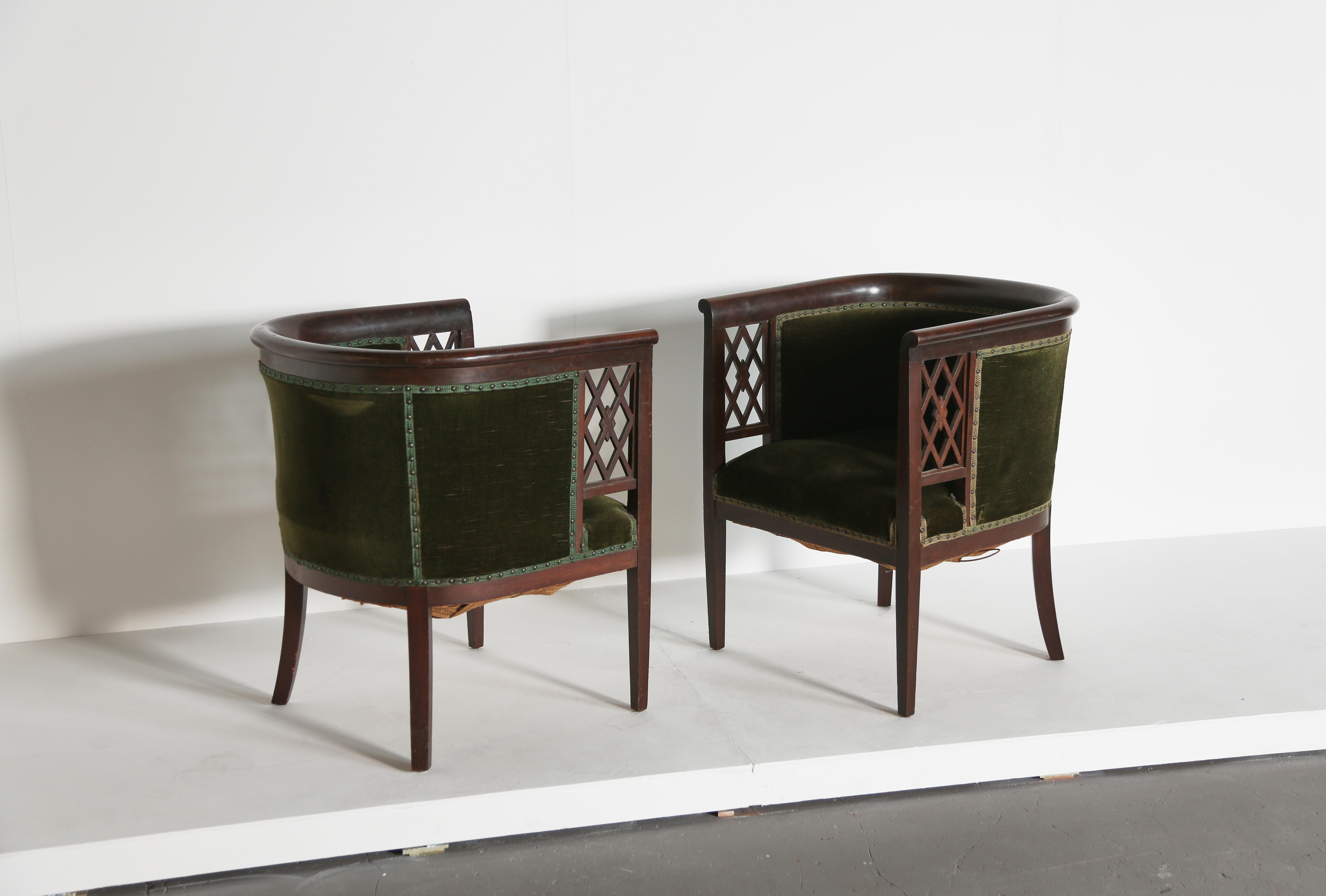 Seltene Art-Déco-Stühle, Frankreich, 1920er Jahre (Art déco) im Angebot