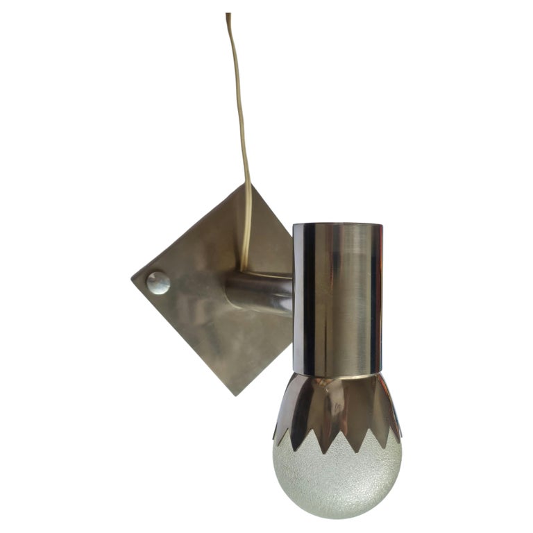 Rare Art Deco Chrome Wall Lamp, Functionalism, 1930s For Sale at 1stDibs