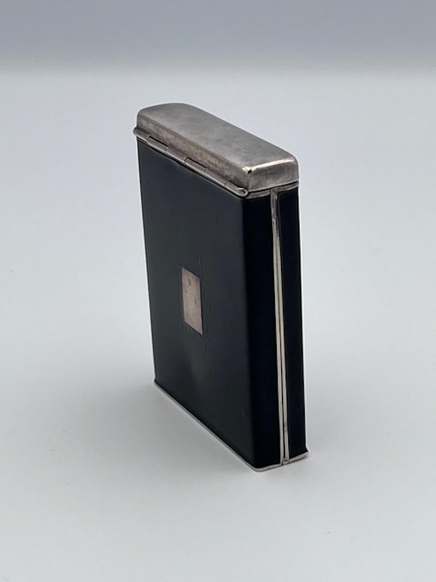 Early 20th Century Art Deco Dunhill Eggshell and Enamel Cigarette Case For Sale