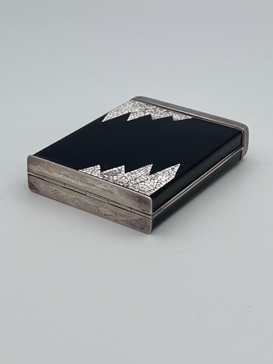 Art Deco Dunhill Eggshell and Enamel Cigarette Case For Sale 3