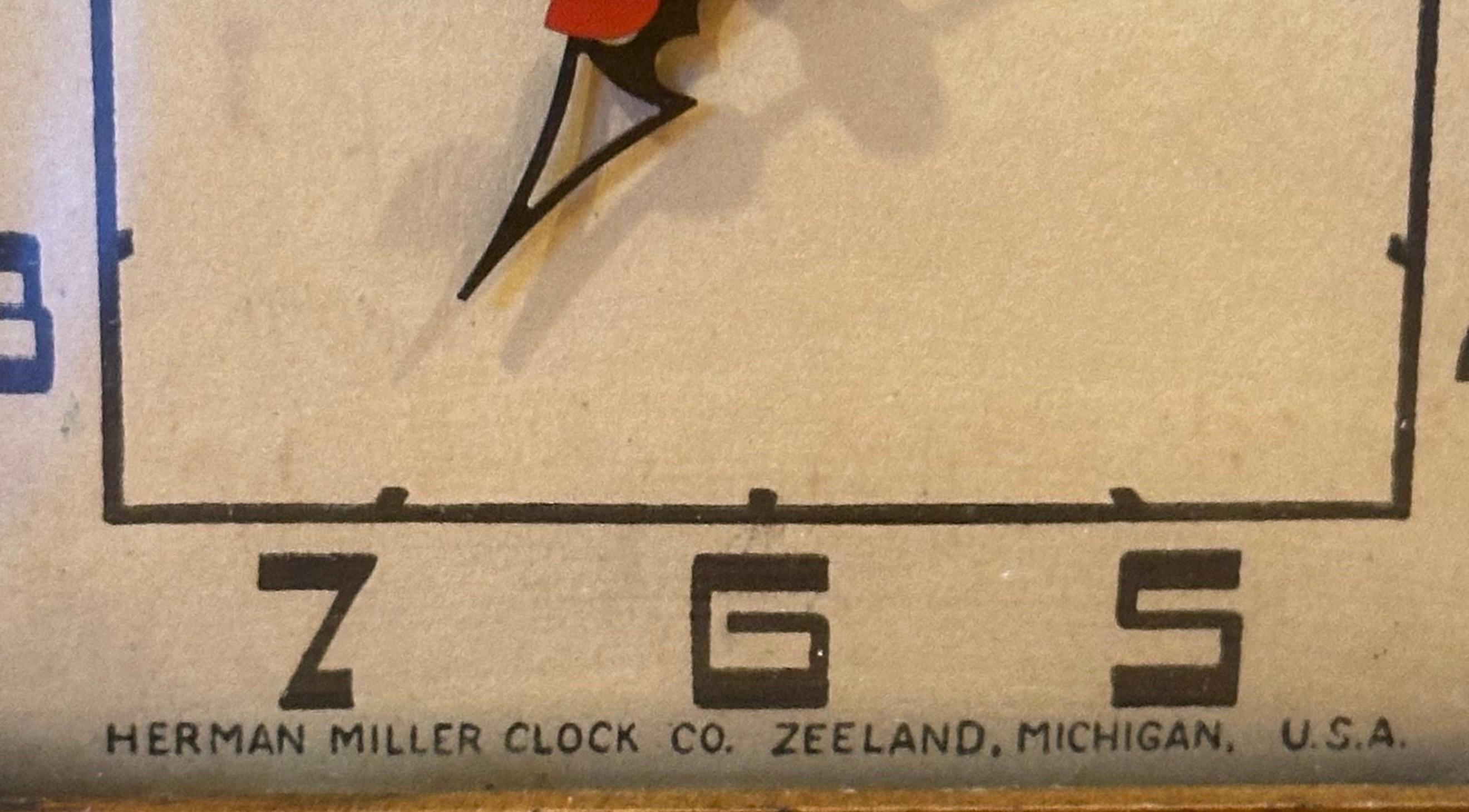 Rare horloge de bureau Art déco par Gilbert Rohde pour Herman Miller en vente 4