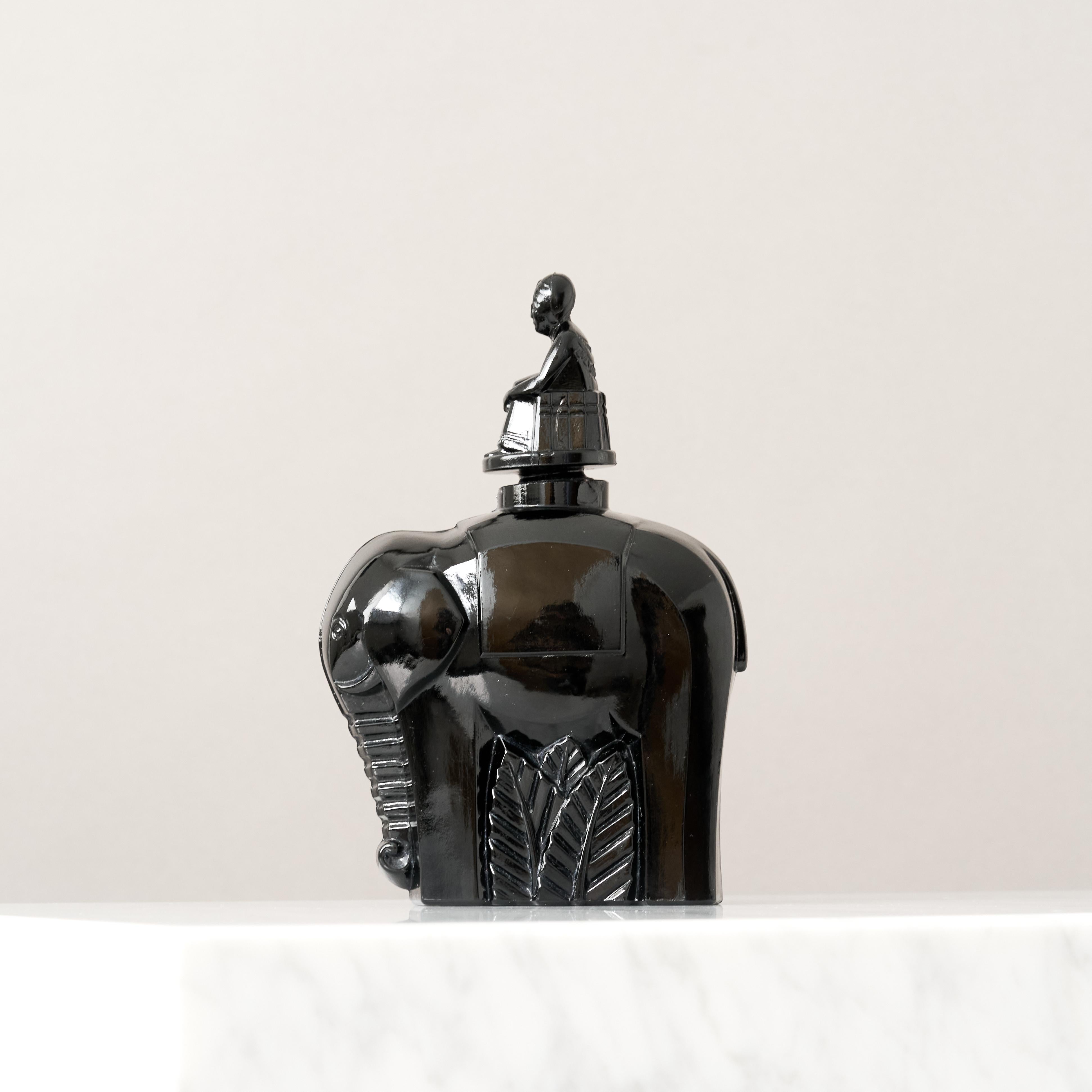 French Rare Art Deco Elephant Perfume Bottle by Maurice Model. France, 1920s. For Sale