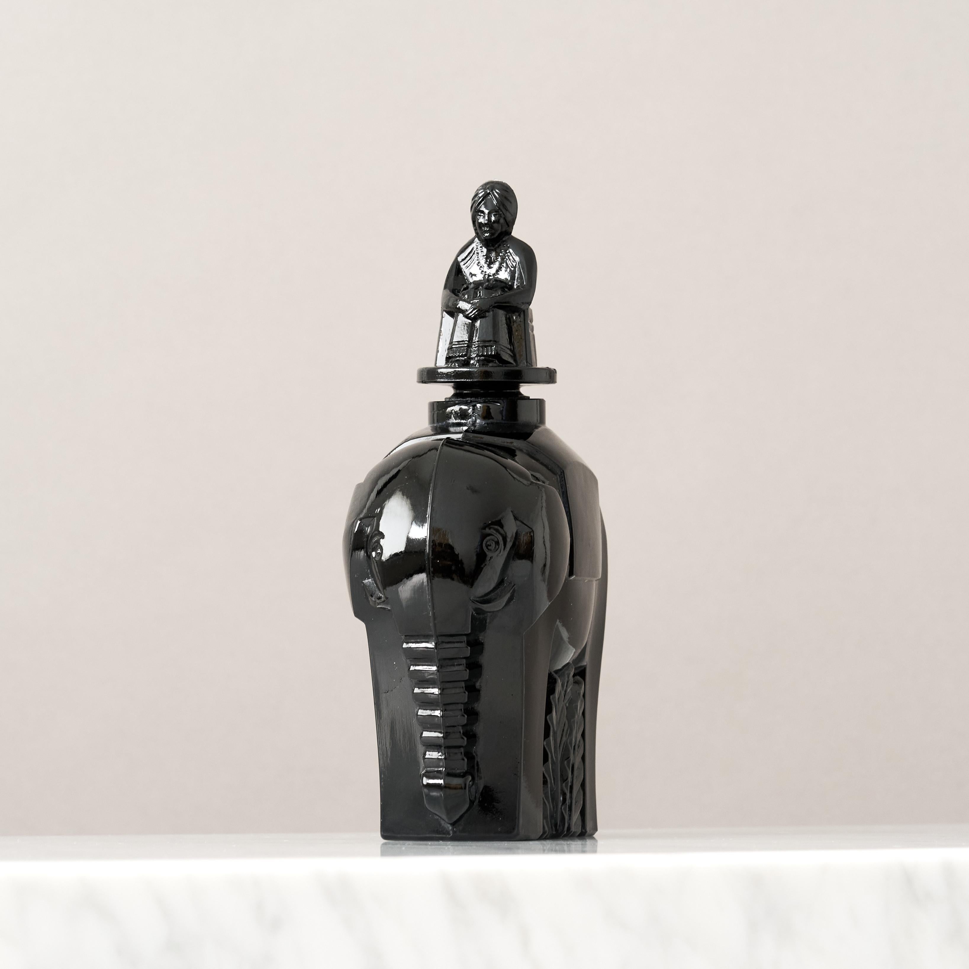 Early 20th Century Rare Art Deco Elephant Perfume Bottle by Maurice Model. France, 1920s. For Sale
