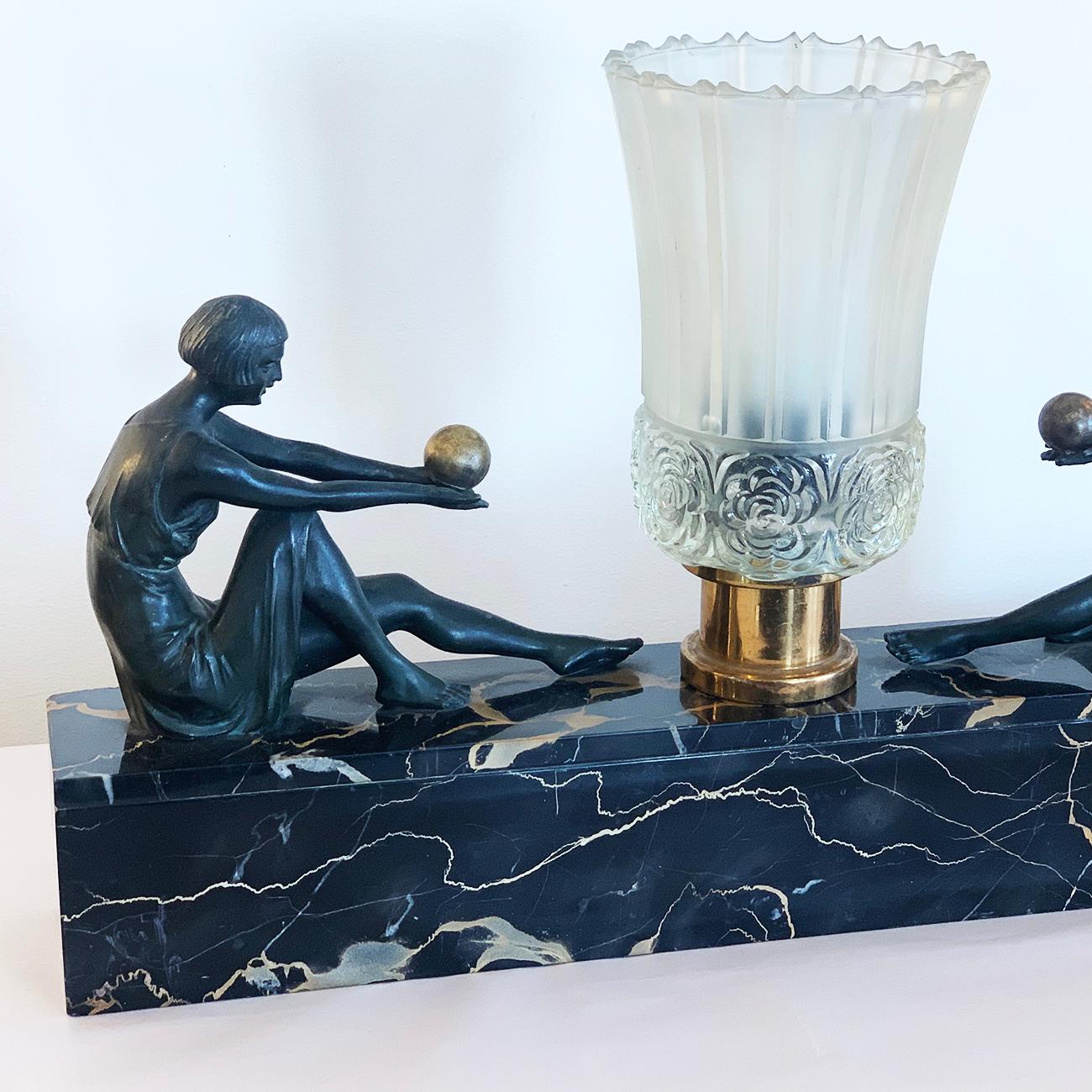 Rare Art Deco French Lamp 