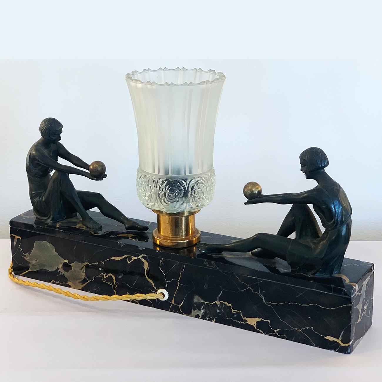Rare Art Deco French Lamp 