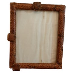 Rare Art Deco French Snakeskin Picture Frame