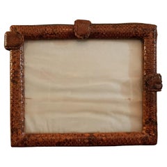 Rare Art Deco French Snakeskin Picture Frame