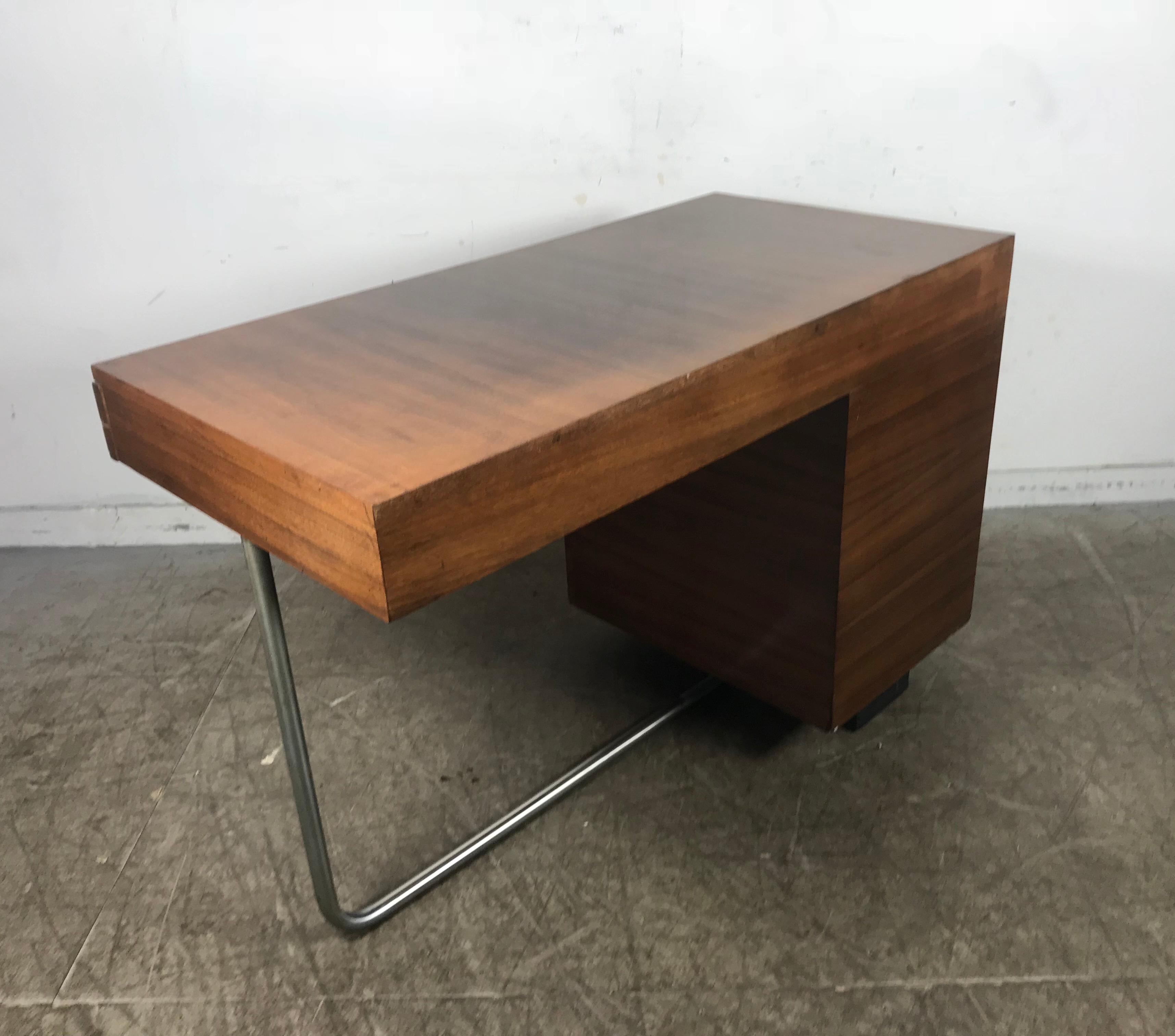 Rare Art Deco Gilbert Rohde Herman Miller East Indian Laurel Desk, circa 1930s 2