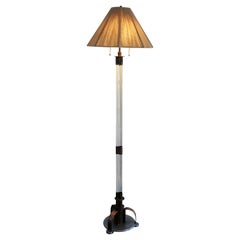 Rare lampadaire Art déco en verre