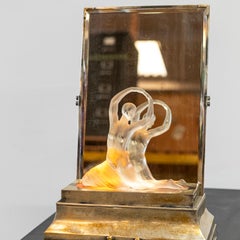 Rare Art Deco Glass Lamp  Ballet Dancer