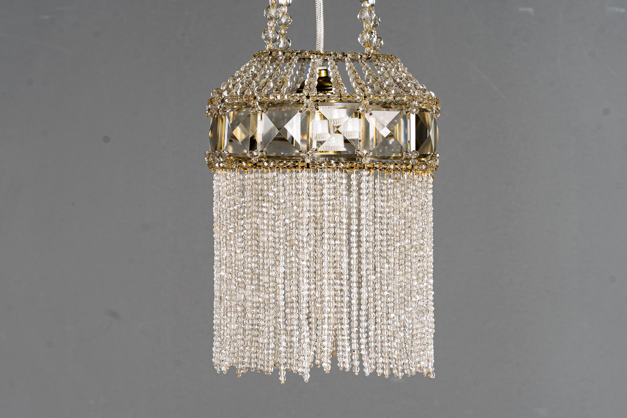 Austrian Rare Art Deco Glass Pearl Pendant Around 1920s