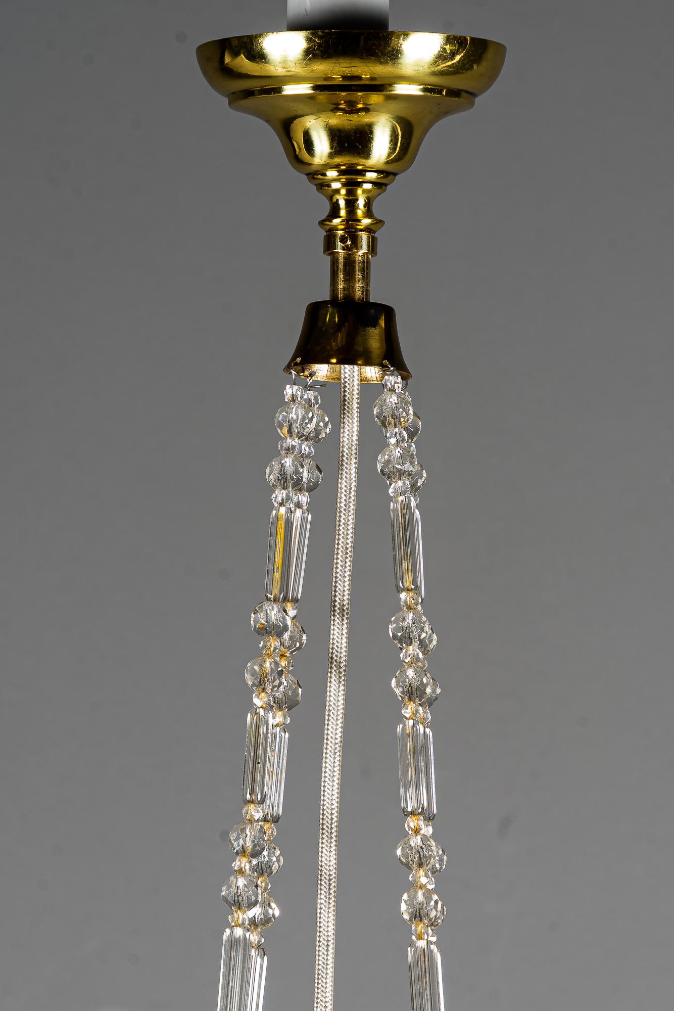 Lacquered Rare Art Deco Glass Pearl Pendant Around 1920s