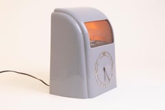 Rare Art Deco Grey Bakelite Vitascope Clock with the Ocean Liner