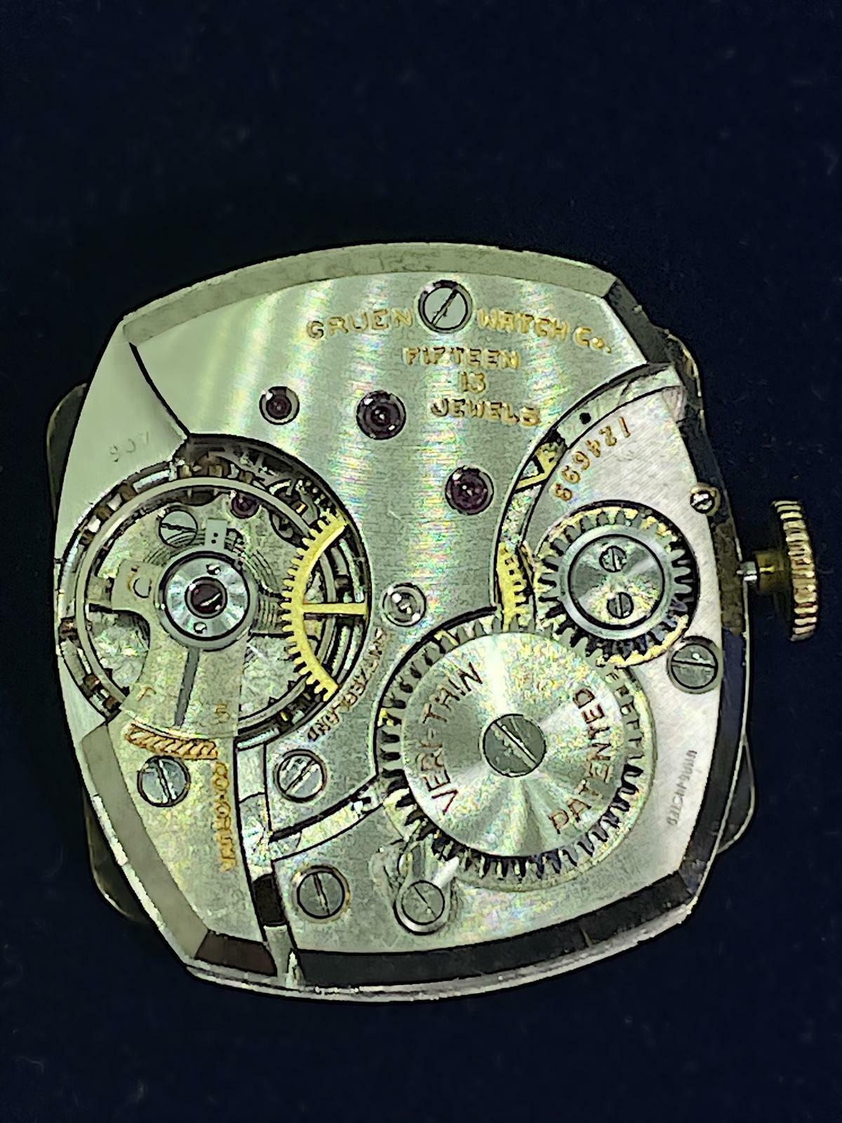 vintage gruen veri thin watch
