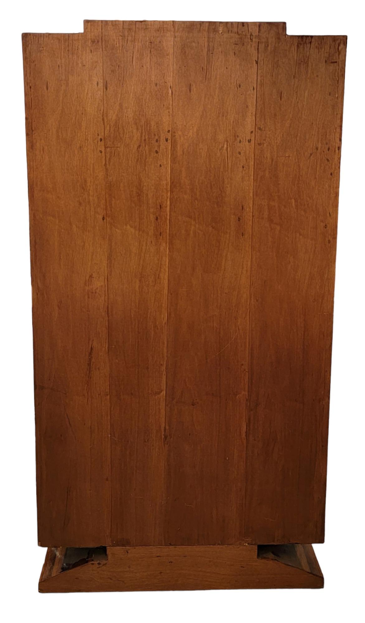 Rare Art Deco Jacaranda Brazillian Rosewood Cabinet For Sale 1