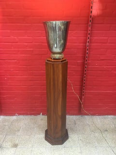 Rare Art Deco Lamp, Direct and Indirect Lighting, circa 1930, Fully Restored