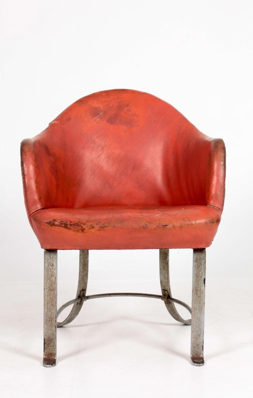 Rare Art Deco Lounge Chair Designed by Kaj Gottlob, 1935 In Fair Condition In Lejre, DK