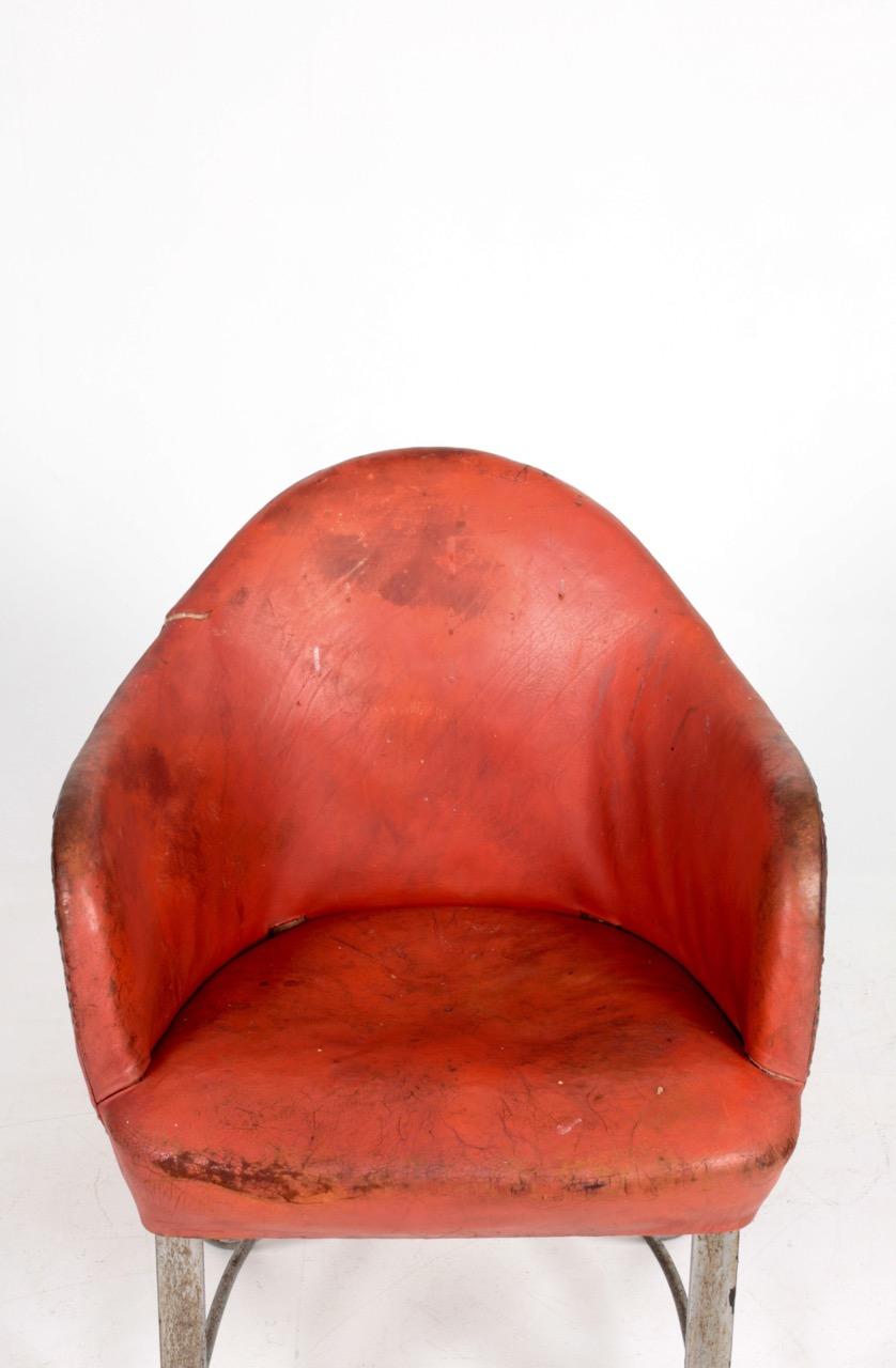 Mid-20th Century Rare Art Deco Lounge Chair Designed by Kaj Gottlob, 1935