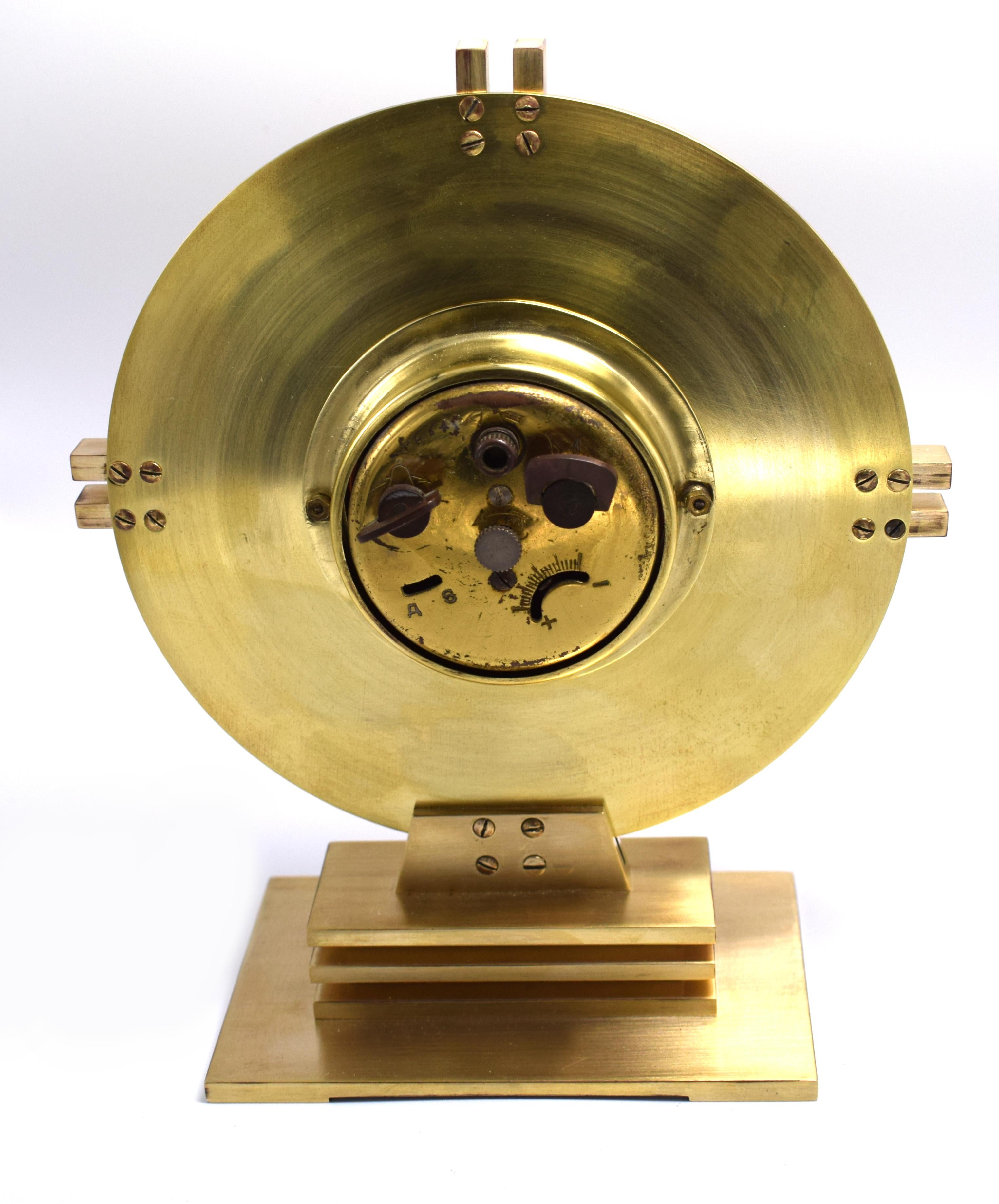 Rare Art Deco Machine Age Clock by Dep, circa 1930 1