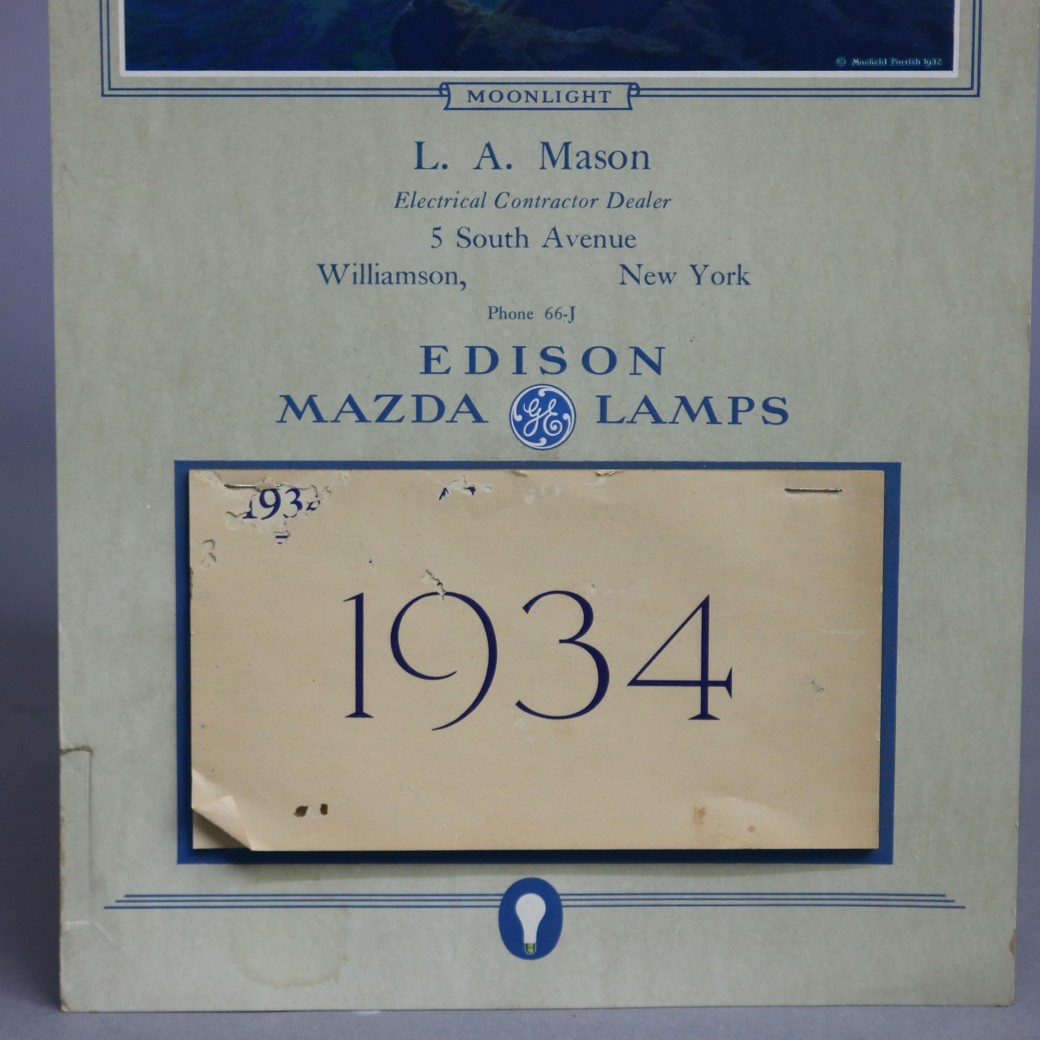 calendar for 1934