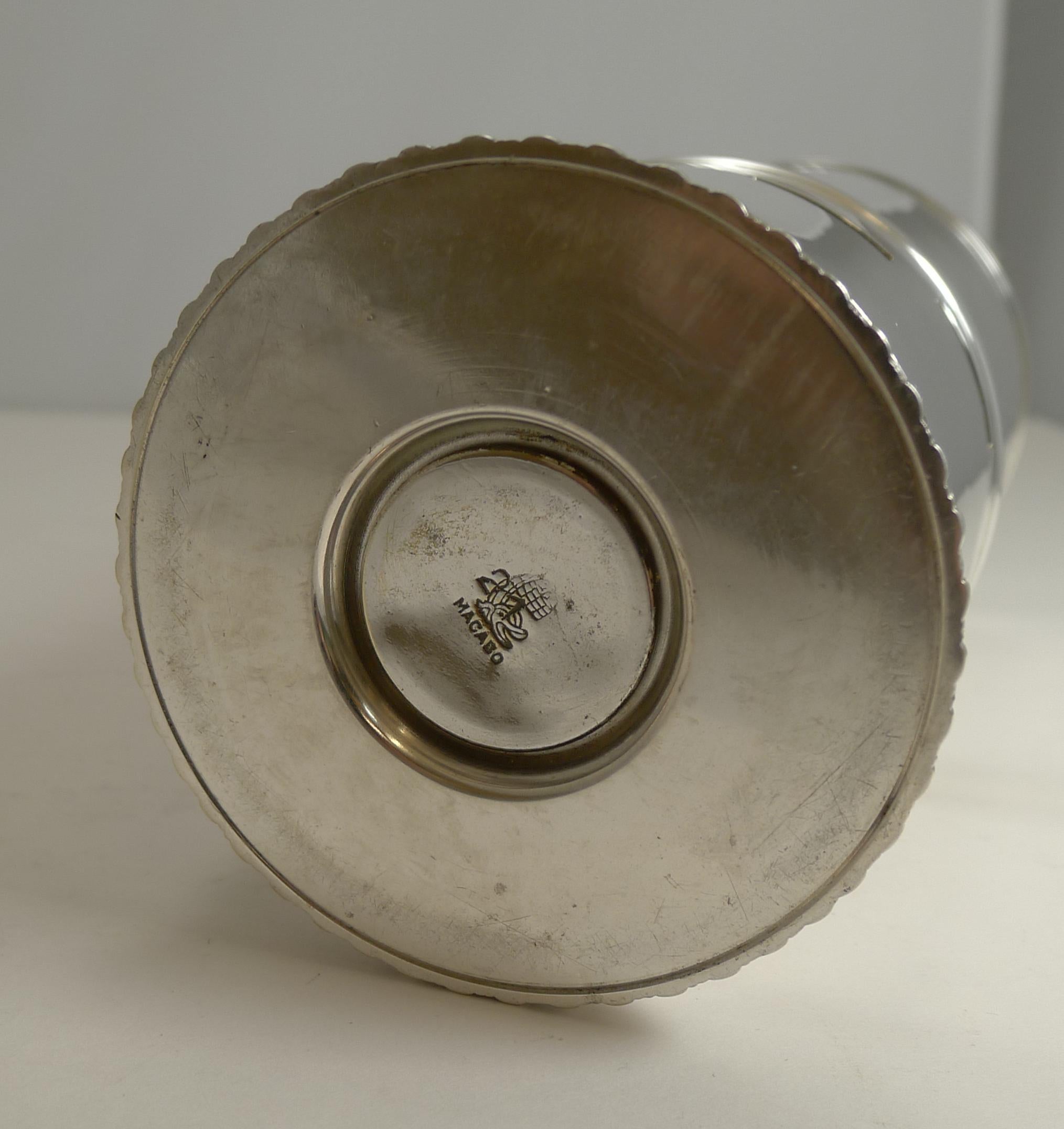 Rare Art Deco / Mid-Century Modern Italian Recipe Cocktail Shaker by Macabo 4