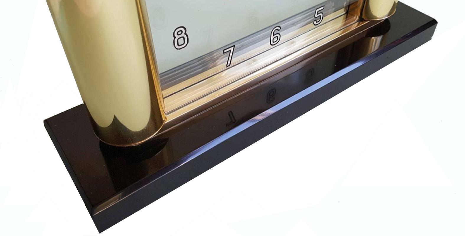 Rare Art Deco Mystery Clock by Jaeger-LeCoultre In Good Condition In Devon, England