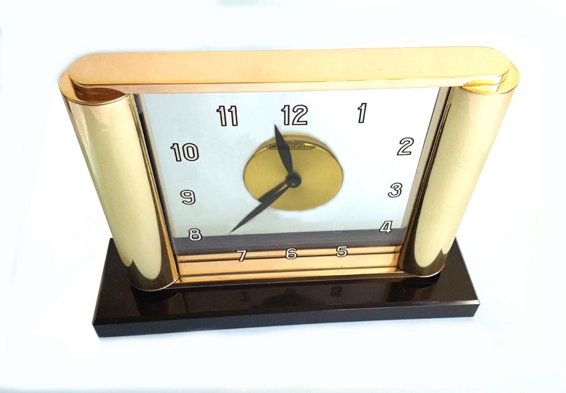 20th Century Rare Art Deco Mystery Clock by Jaeger-LeCoultre