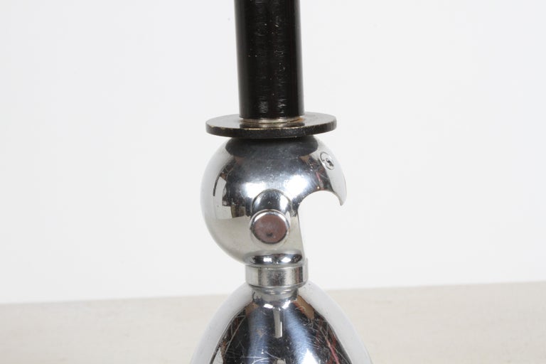 Rare Art Deco Novelty Chrome Snowman Jigger, Bottle Opener and Cork