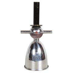 Rare Art Deco Novelty Chrome Snowman Jigger, Bottle Opener & Cork Screw