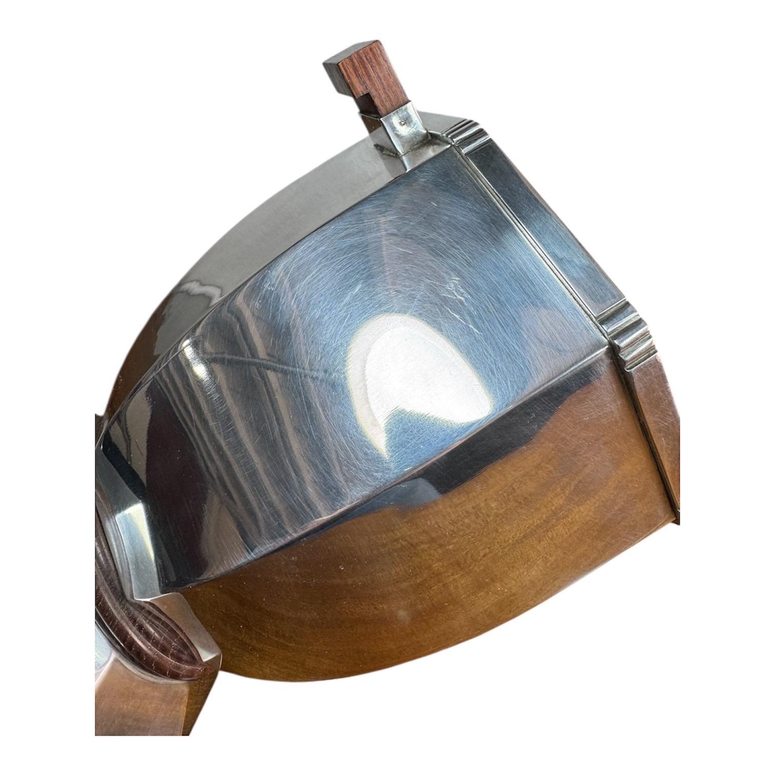 Rare Art Deco Octagonal Ice Bucket / Champagne Cooler by Gallia Christofle For Sale 4