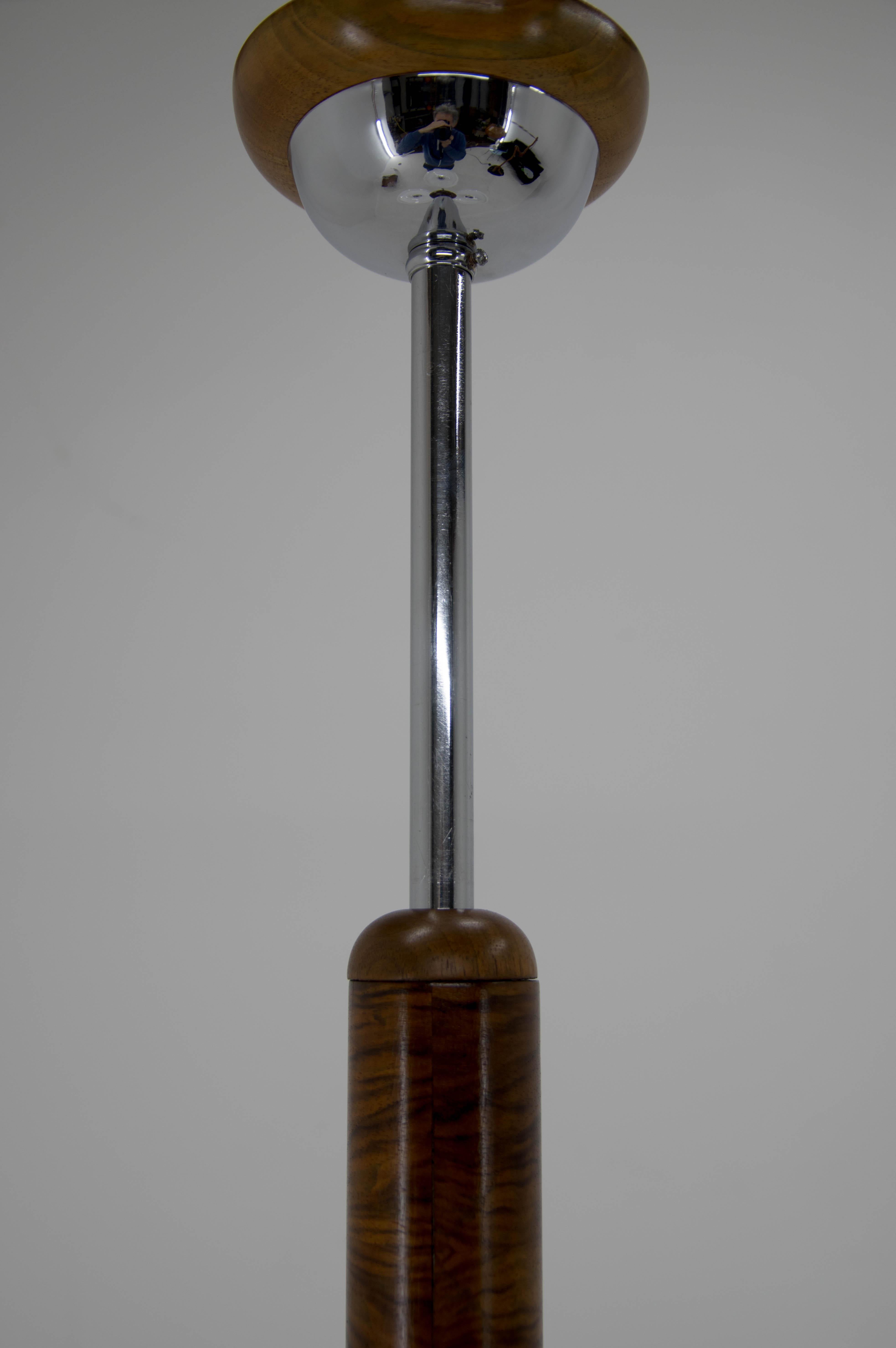Rare Art Deco or Bauhaus Chandelier Made by UP Zavody, 1930s 6