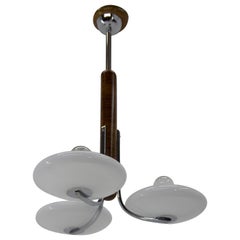 Rare Art Deco or Bauhaus Chandelier Made by UP Zavody, 1930s