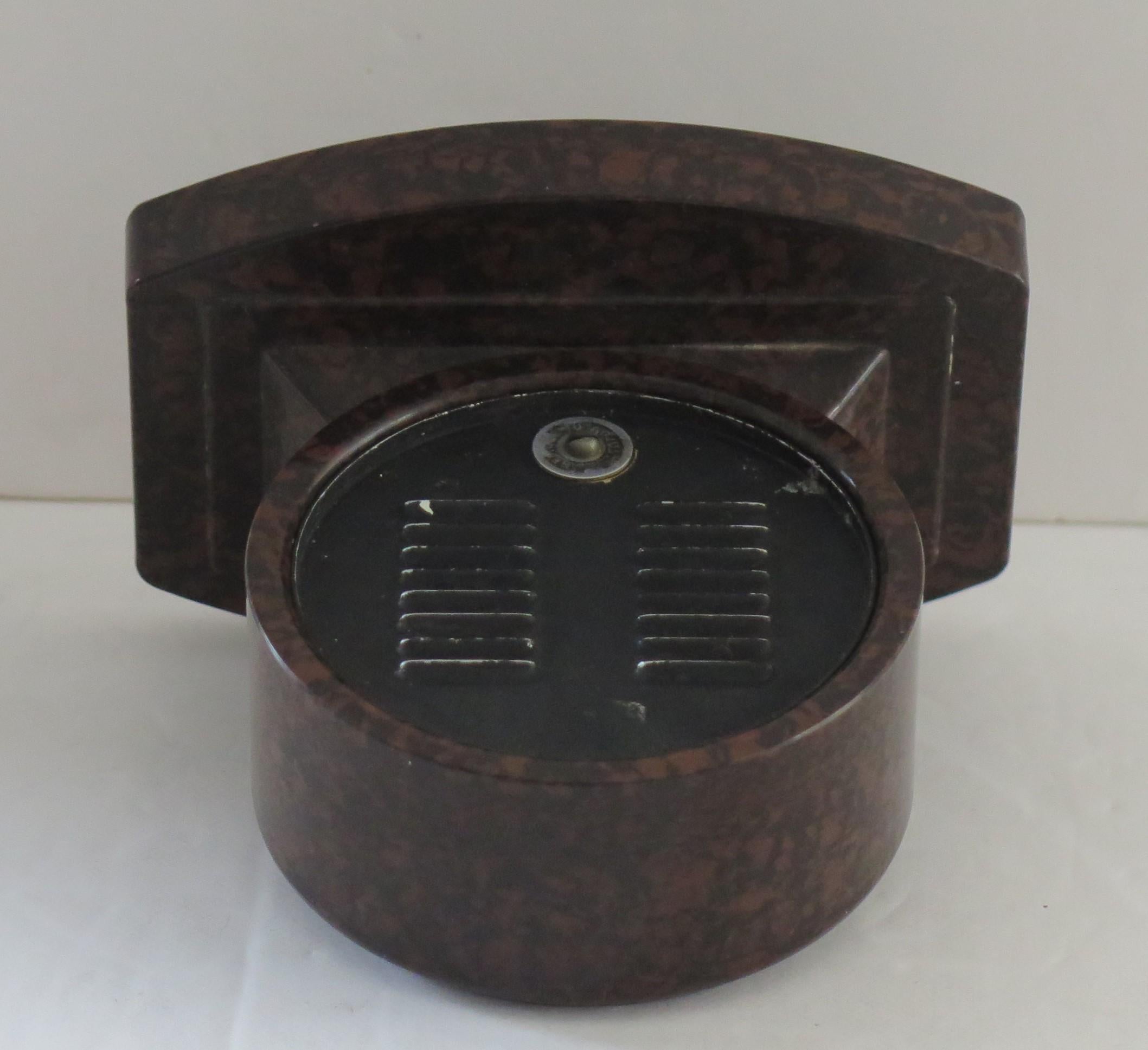 Rare Art Deco Period Bakelite Desk Thermometer, English circa 1920s 5